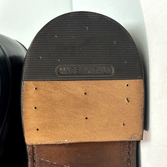 NEW HEELS Grant Stone x J. Crew Ludlow Derby Dark Brown VGUC Bench Made 9.5 D - Picture 14 of 14